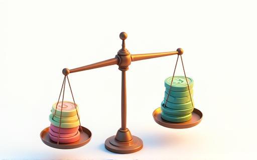 Graphic representing economic balance